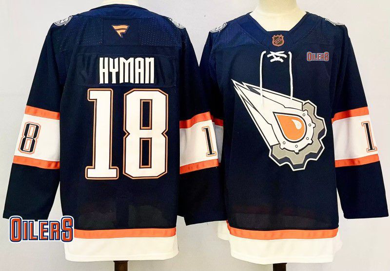 Men Edmonton Oilers #18 Hyman Drak Blue Fanatics 2025 NHL Jersey style 2->edmonton oilers->NHL Jersey